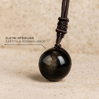 Zlatni opsidijan — zaštita i ozdravljenje
